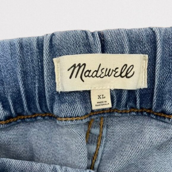 Madewell Pull On Relaxed Jeans In Bellview Wash Size XL - Picture 4 of 10